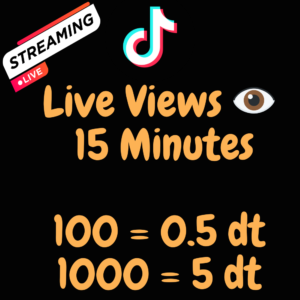 Live Stream Views 👁 15 Minutes