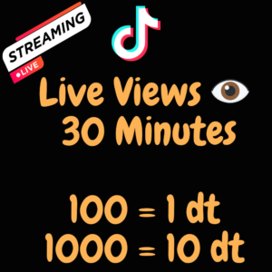 Live Stream Views 👁 30 Minutes